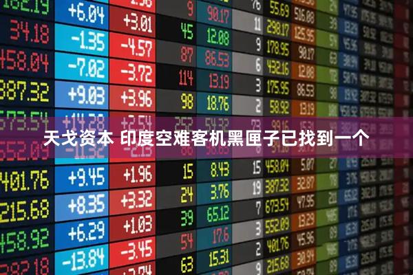 天戈资本 印度空难客机黑匣子已找到一个