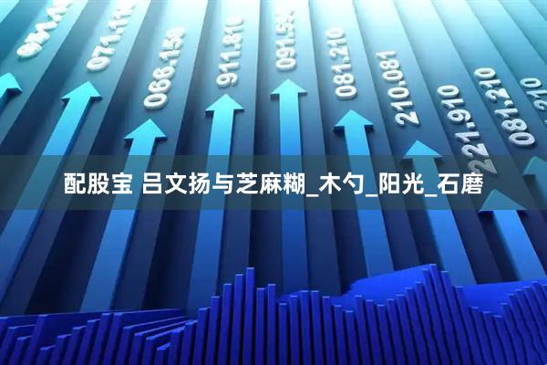配股宝 吕文扬与芝麻糊_木勺_阳光_石磨