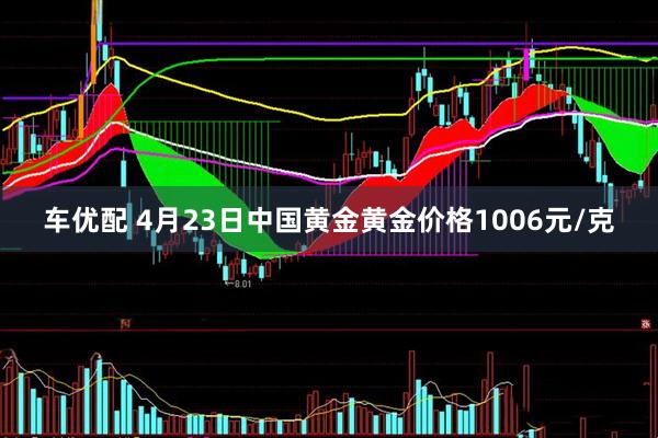 车优配 4月23日中国黄金黄金价格1006元/克